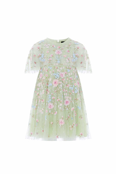 Peony Bouquet Cape Kids Dress