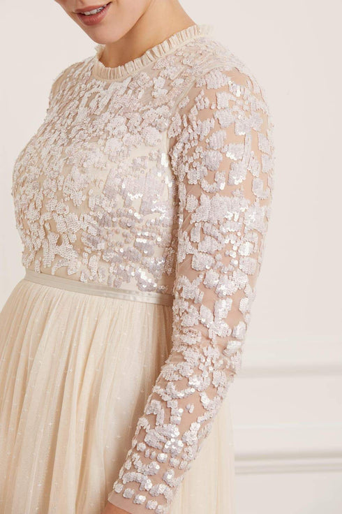 Tempest Bodice Ballerina Dress - Beige