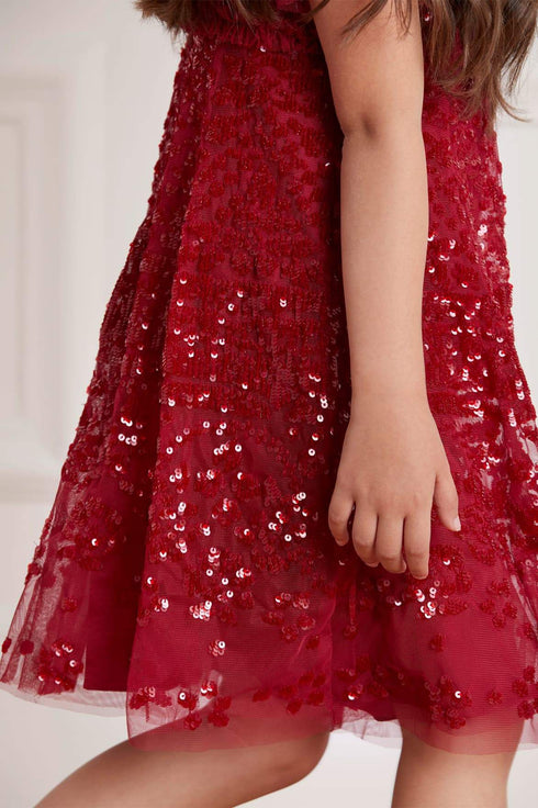 Aurora Kids Dress - Red