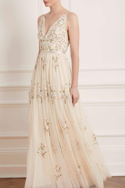 Petunia Gown - Beige