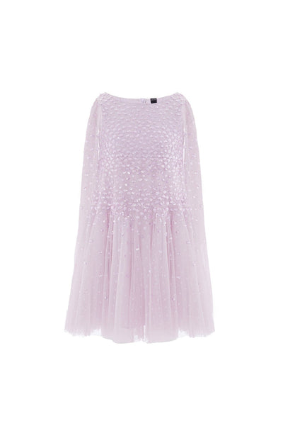Sunrise Sequin Cape Kids Dress