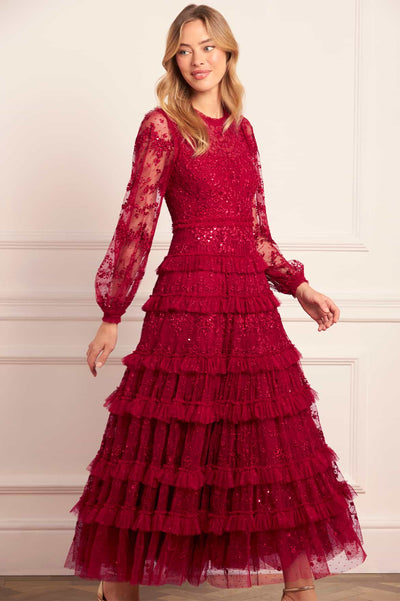 Blossom Lace Ankle Gown