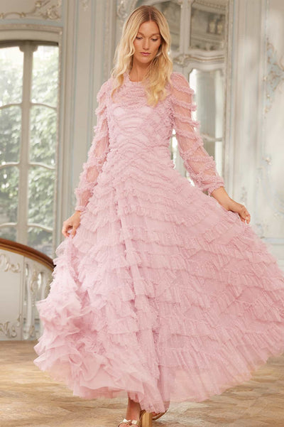 Lana Round Neck Gown