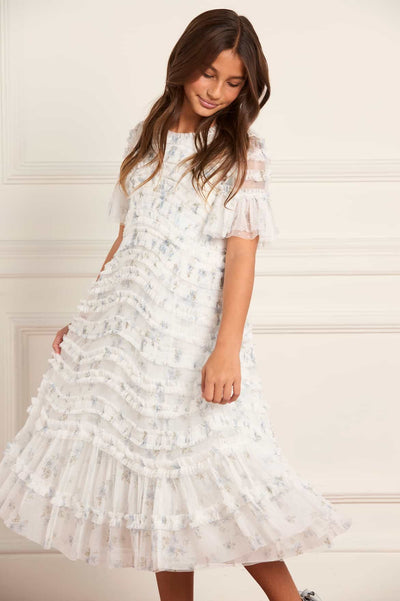 Magnolia Ditsy Amara Ruffle Kids Dress
