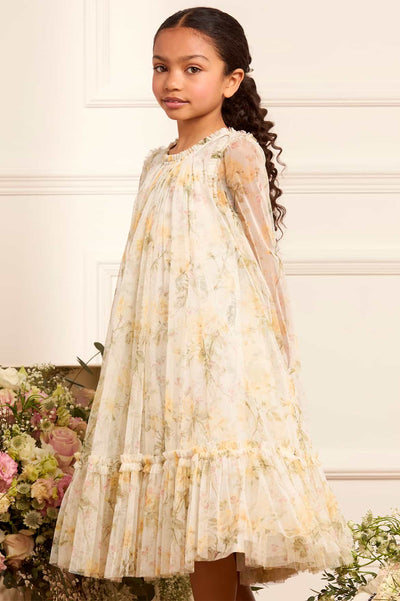 Rose Long Sleeve Kids Dress