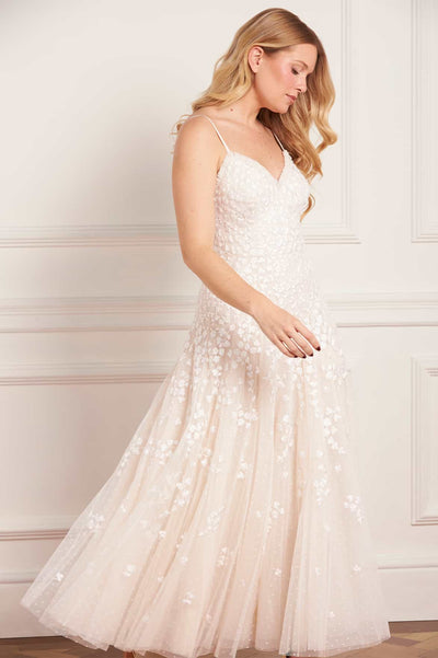 Scatter Blossom Cami Ankle Gown