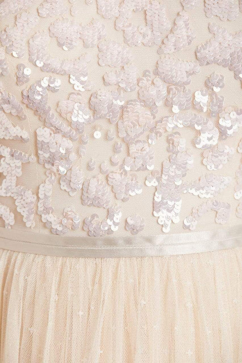 Tempest Bodice Ballerina Dress - Beige