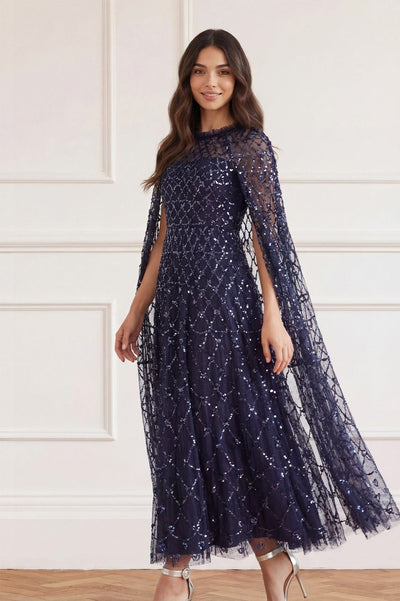 Heart Lattice Ankle Gown