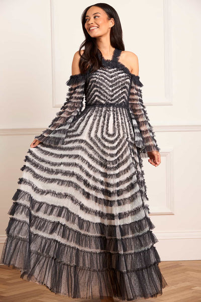 La Vie En Rose Off-Shoulder Gown