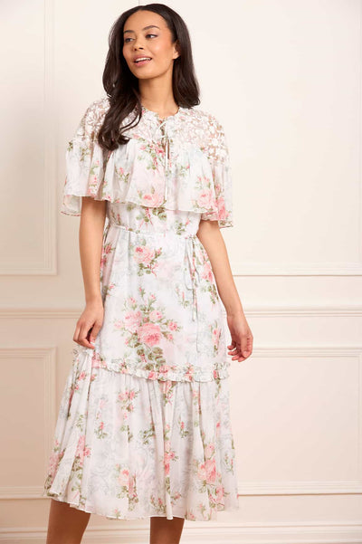 Madame Rose Carla Chiffon Cape Ballerina Dress