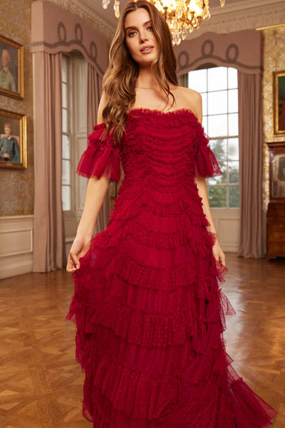 Aviana Off-Shoulder Gown