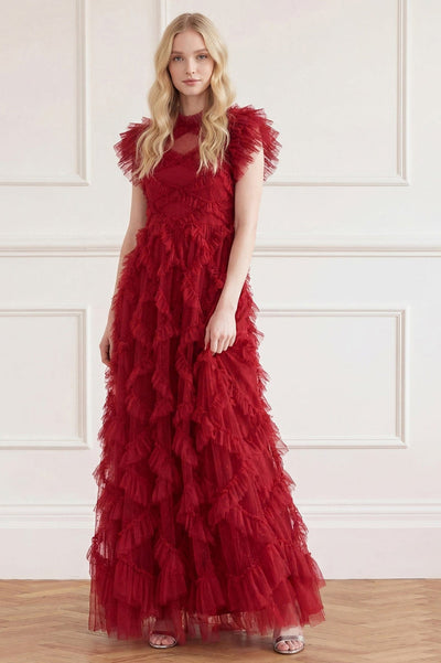 Genevieve Ruffle Gown