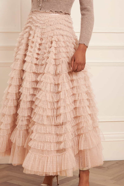 Hattie Ruffle Ankle Skirt